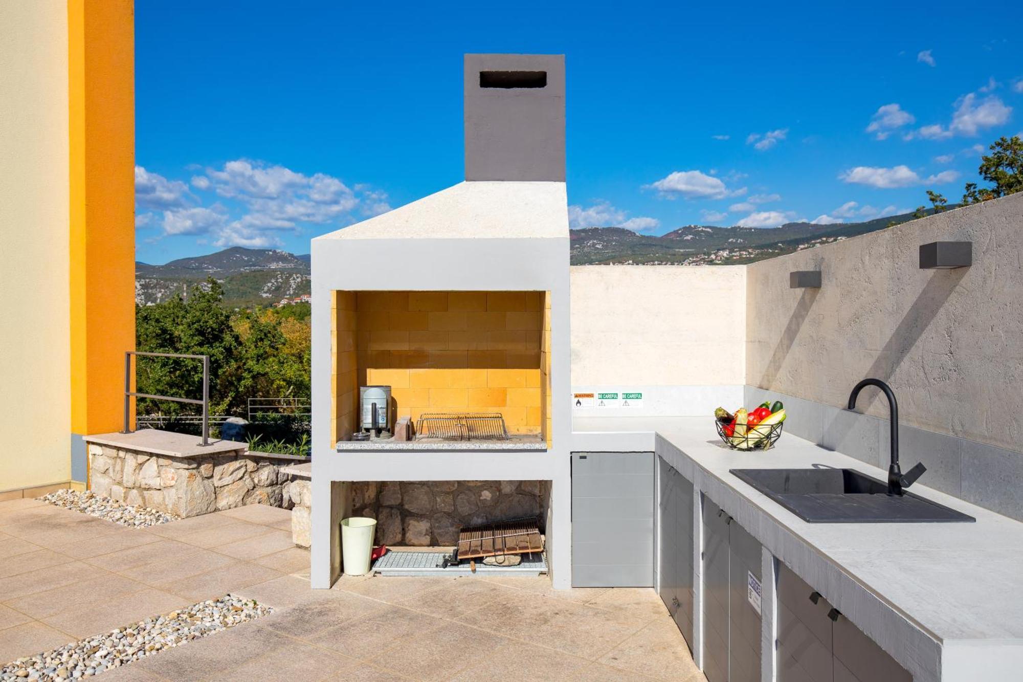 Luxury Villa Ostro With Pool & Krk Bridge View Kraljevica Exterior foto