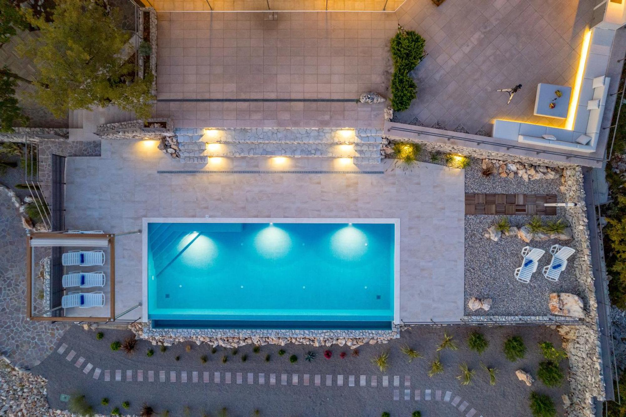 Luxury Villa Ostro With Pool & Krk Bridge View Kraljevica Exterior foto